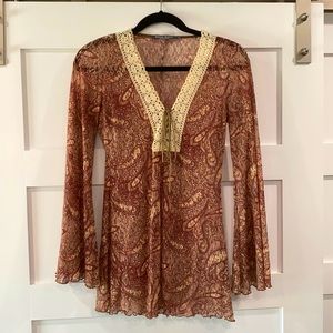 Bisou Bisou Lace Tunic Shabby Chic